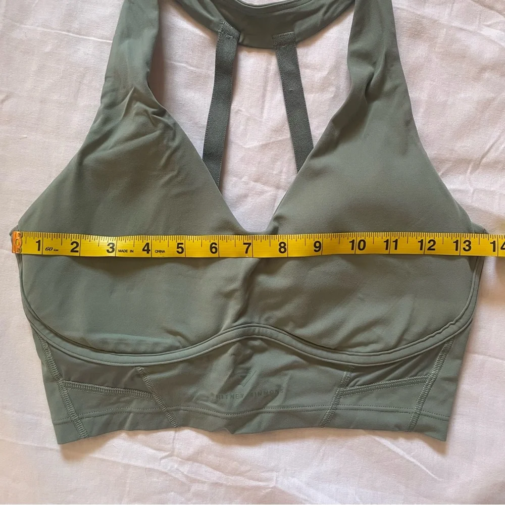 Gymshark x Whitney Simmons Longline Bra Leaf Green - Picture 3 of 10